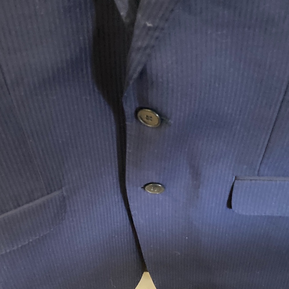 Calvin Klein Collection Deep Blue Subtle Stripes … - image 3